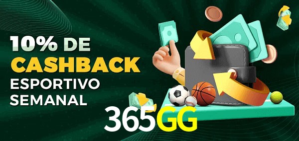 10% de bônus de cashback na 365GG